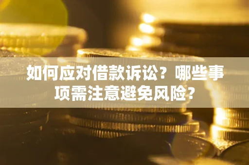 北京如何应对借款诉讼？哪些事项需注意避免风险？