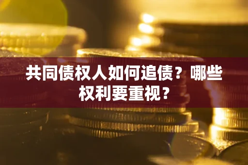 北京共同债权人如何追债？哪些权利要重视？