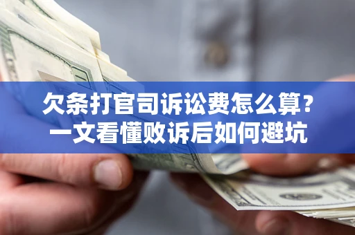 北京欠条打官司诉讼费怎么算？一文看懂败诉后如何避坑