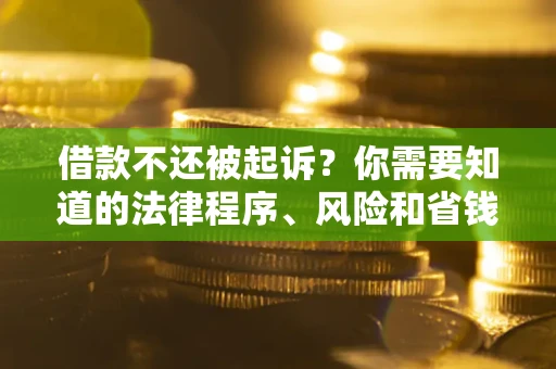 北京借款不还被起诉？你需要知道的法律程序、风险和省钱技巧
